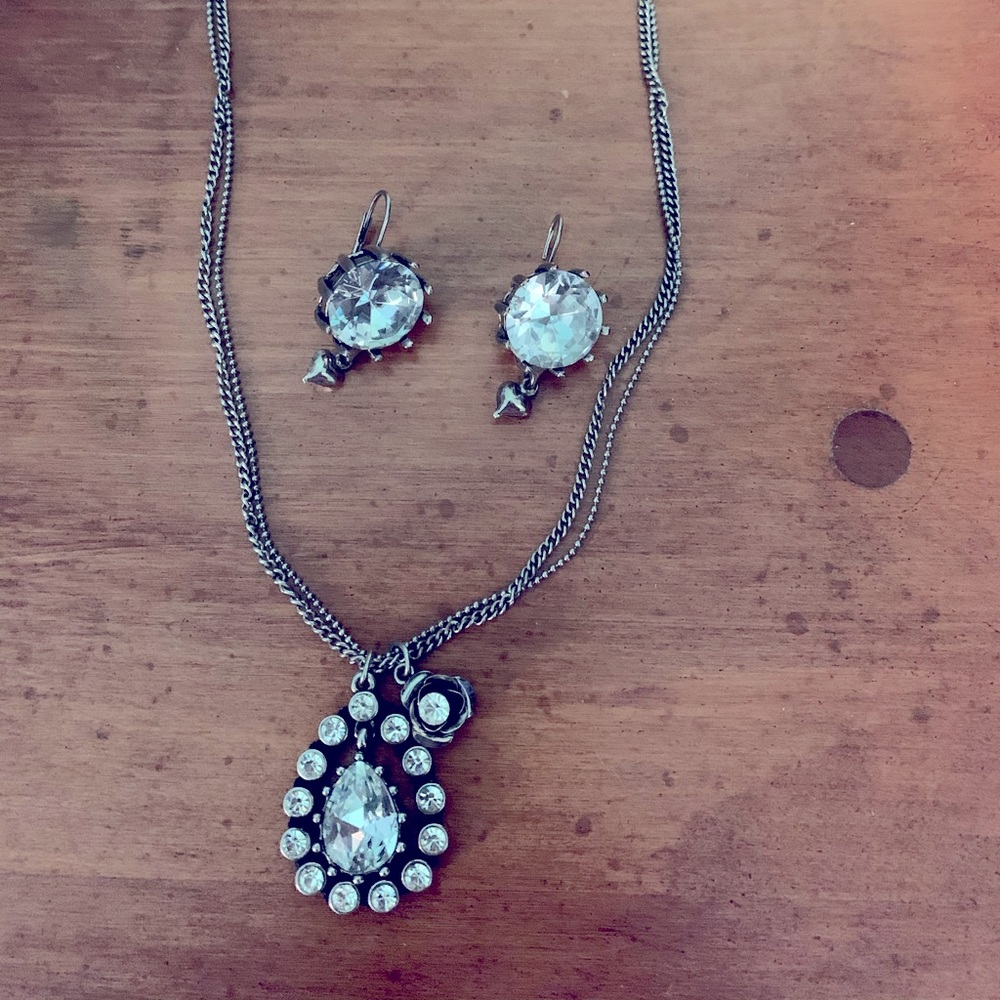 Betsey Johnson - Silver Jewelry Set